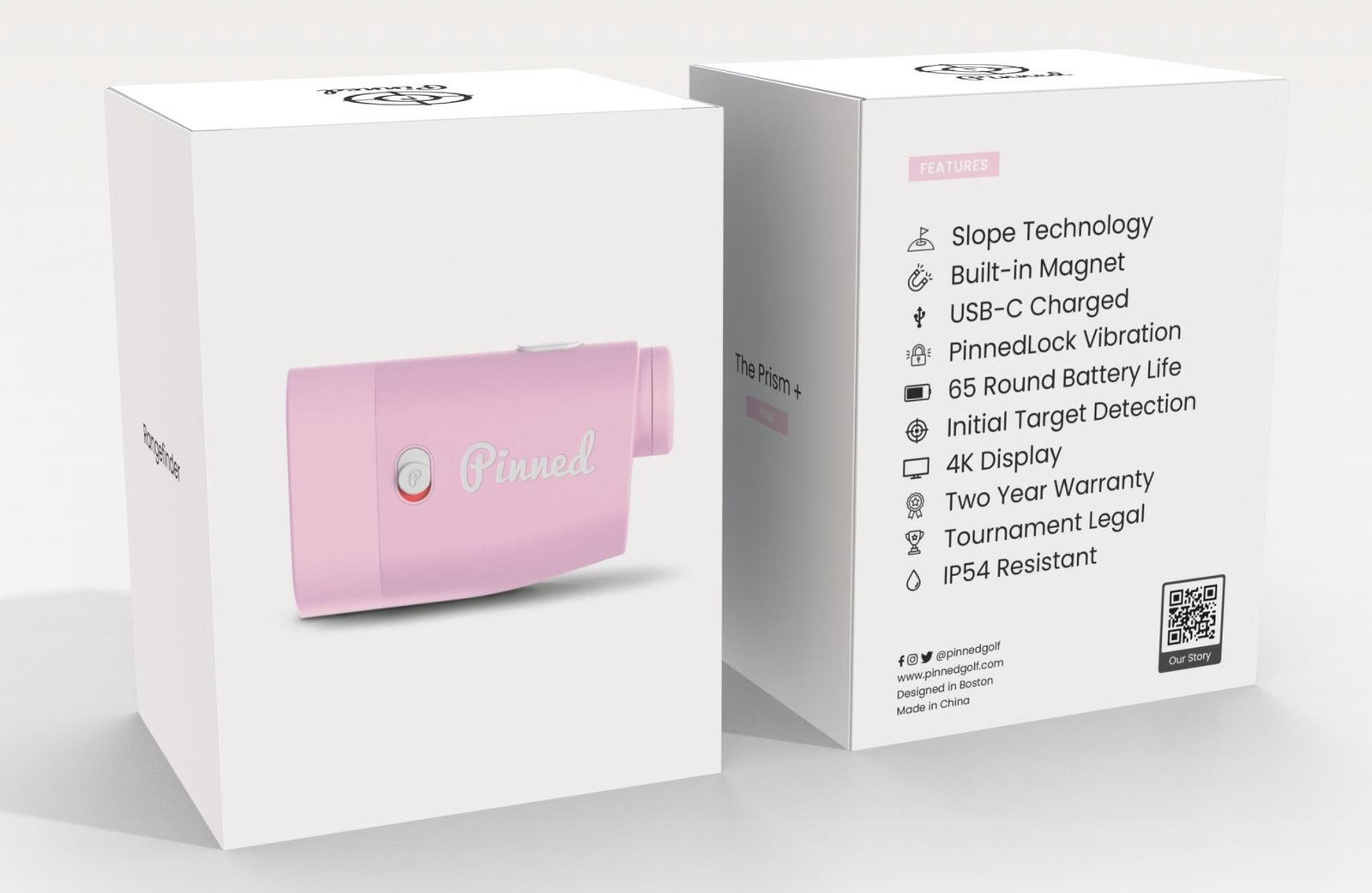 Pinned Prism+ laserrangefinder, roze