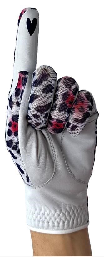 Best of Golf America Ladybird dames golfhandschoen, wit/roze