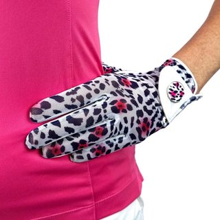 Best of Golf America Ladybird dames golfhandschoen, wit/roze