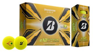 Bridgestone e12 Straight MindSet golfballen, mat geel