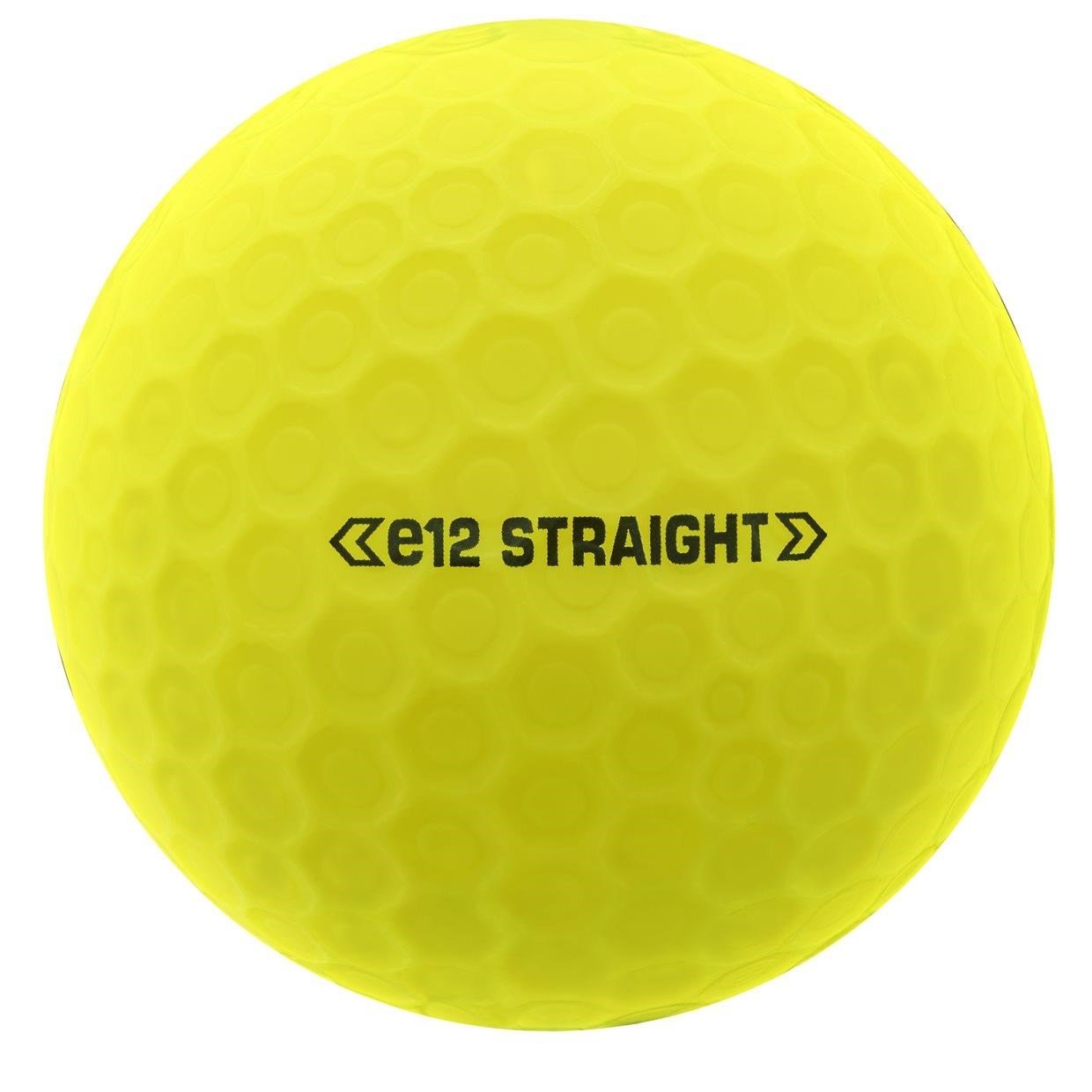 Bridgestone e12 Straight MindSet golfballen, mat geel