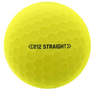 Bridgestone e12 Straight MindSet golfballen, mat geel