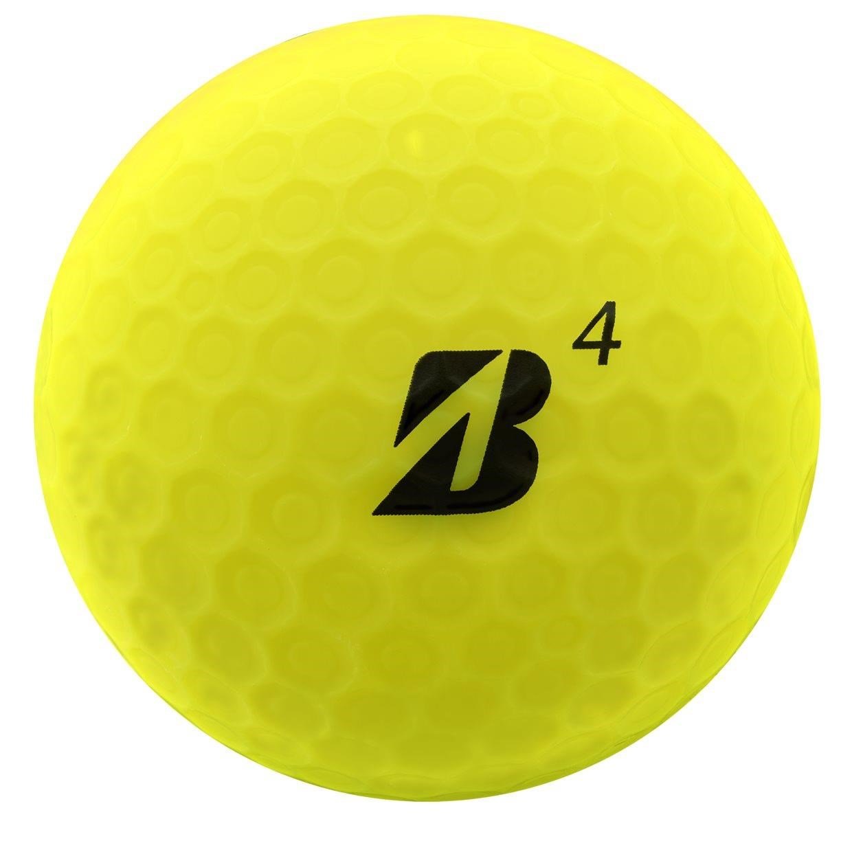 Bridgestone e12 Straight MindSet golfballen, mat geel