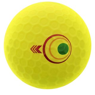 Bridgestone e12 Straight MindSet golfballen, mat geel