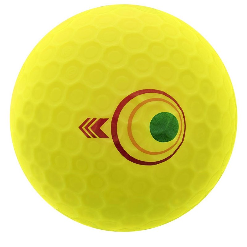 Bridgestone e12 Straight MindSet golfballen, mat geel