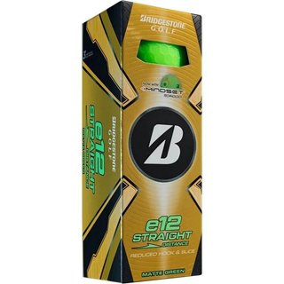 Bridgestone e12 Straight MindSet golfballen, mat groen