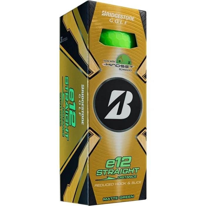 Bridgestone e12 Straight MindSet golfballen, mat groen