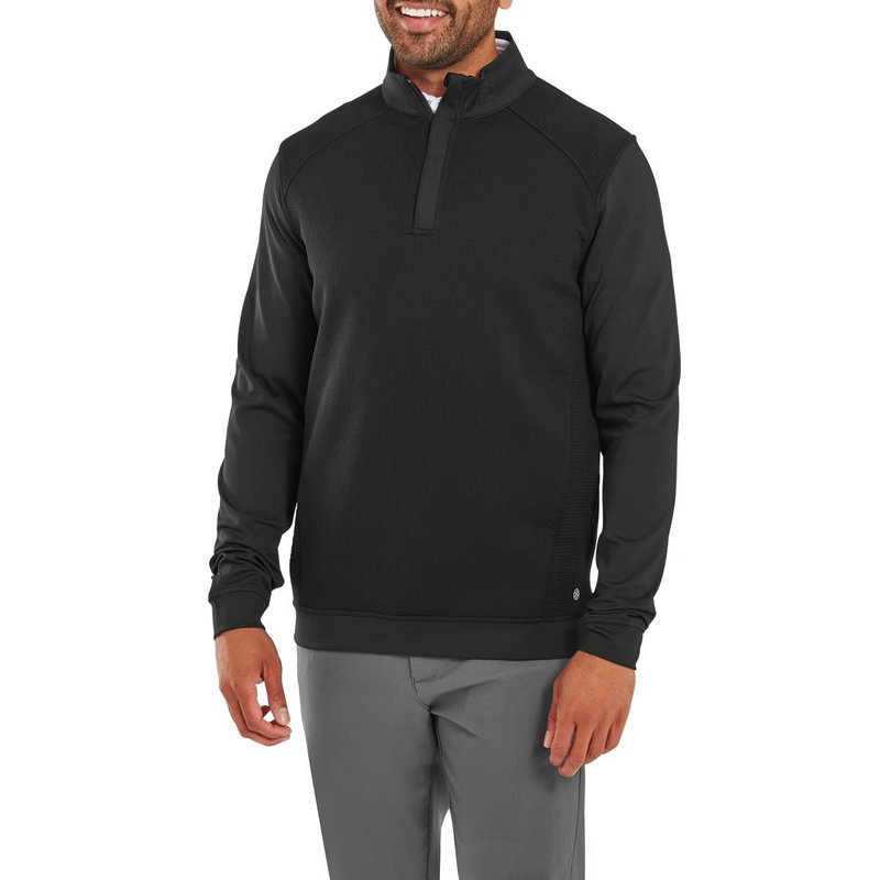 FootJoy ThermoSeries Ottoman Midlayer heren sweater, zwart