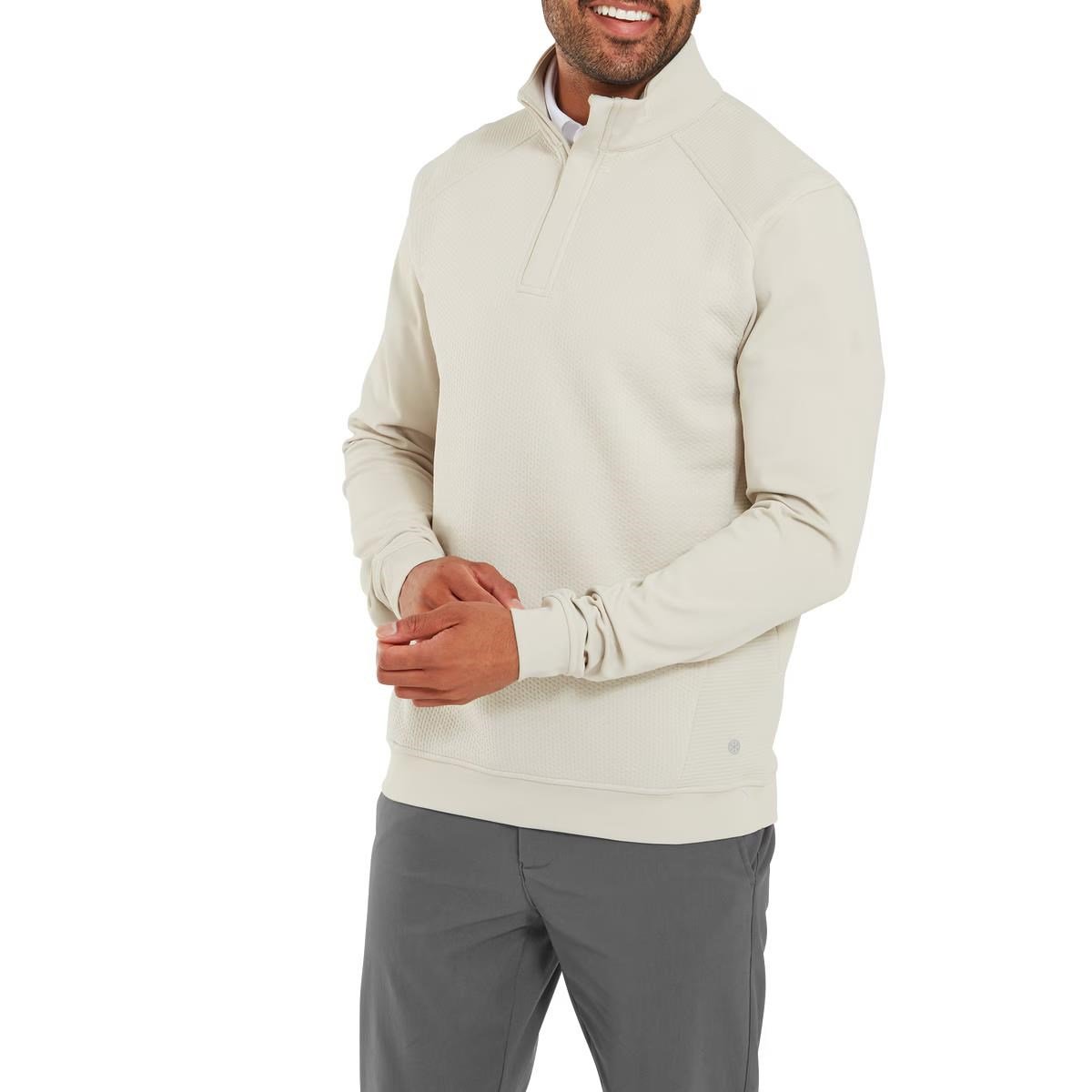 FootJoy ThermoSeries Ottoman Midlayer heren sweater, stone