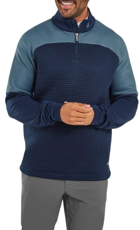 FootJoy ThermoSeries Jacquard Midlayer heren sweater, navy slate