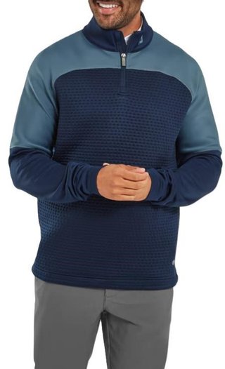 FootJoy ThermoSeries Jacquard Midlayer heren sweater, navy slate