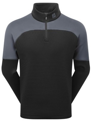 FootJoy ThermoSeries Jacquard Midlayer heren sweatshirt, zwart/houtskool