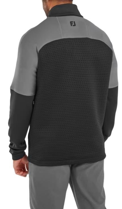 FootJoy ThermoSeries Jacquard Midlayer heren sweatshirt, zwart/houtskool