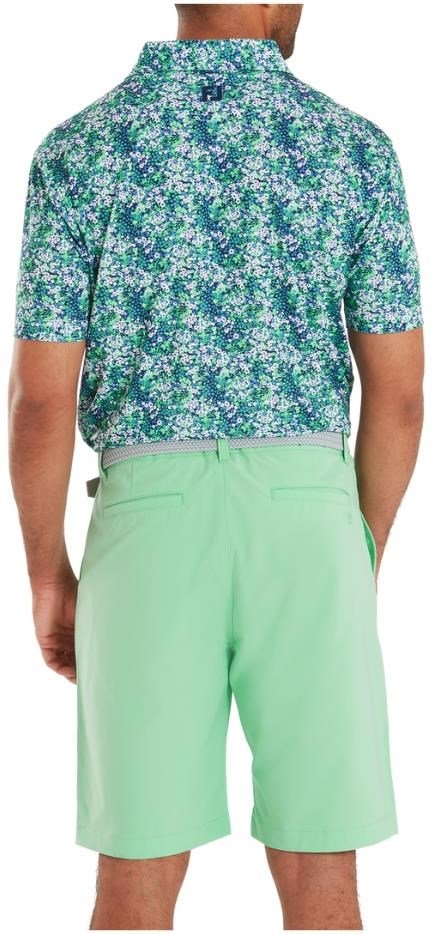 FootJoy Garden Print Lisle heren polo, navy