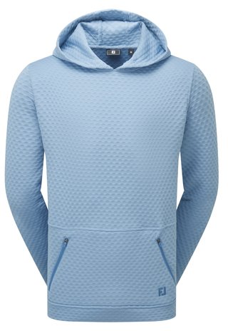 FootJoy Textured Knit Hoodie heren sweatshirt, air blue