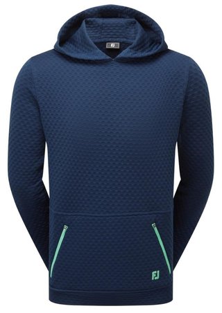 FootJoy Textured Knit Hoodie heren sweatshirt, navy