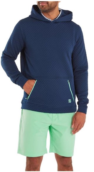 FootJoy Textured Knit Hoodie heren sweatshirt, navy