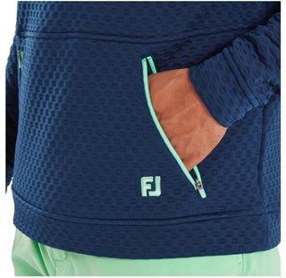 FootJoy Textured Knit Hoodie heren sweatshirt, navy