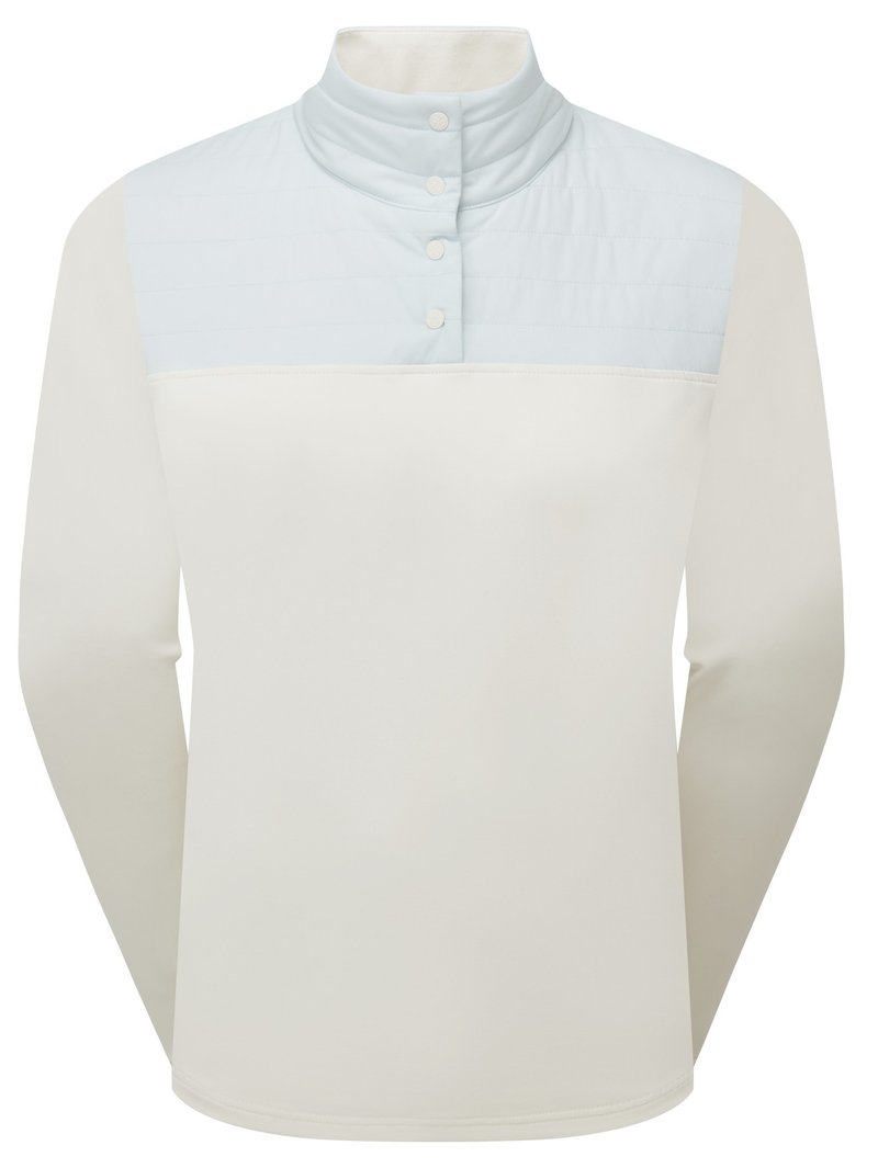 FootJoy ThermoSeries Hybrid Popover dames sweatshirt, off white/ice blue