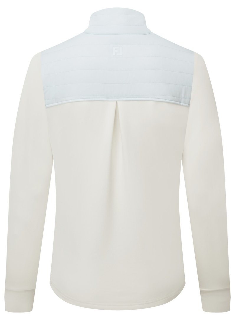 FootJoy ThermoSeries Hybrid Popover dames sweatshirt, off white/ice blue