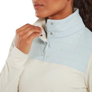 FootJoy ThermoSeries Hybrid Popover dames sweatshirt, off white/ice blue