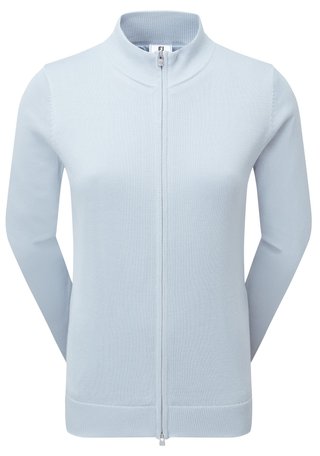 FootJoy Drirelease Full-Zip Lined dames sweater, ice blue