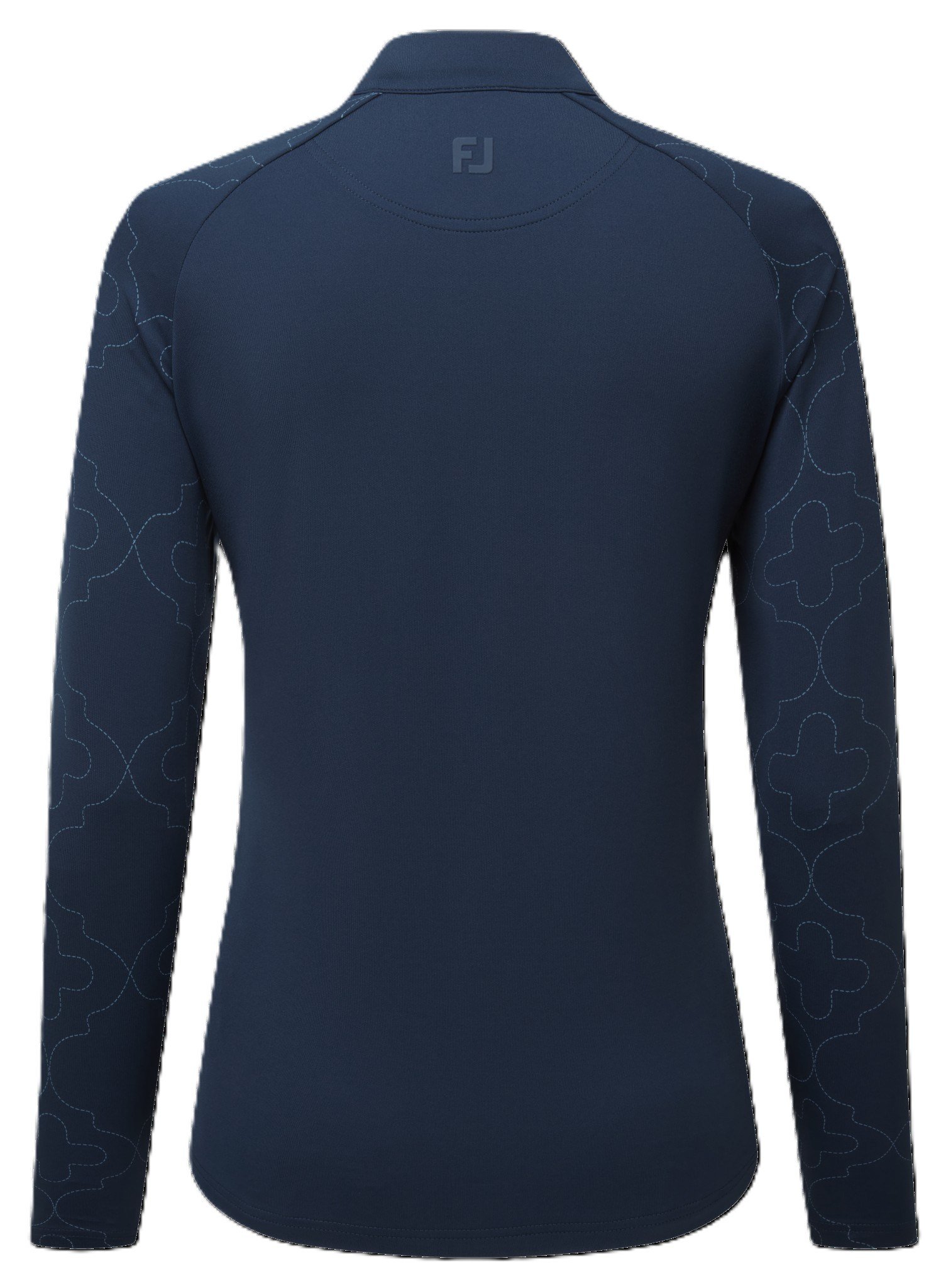 FootJoy Midlayer Full Zip Printed Sleeve dames sweatshirt, navy