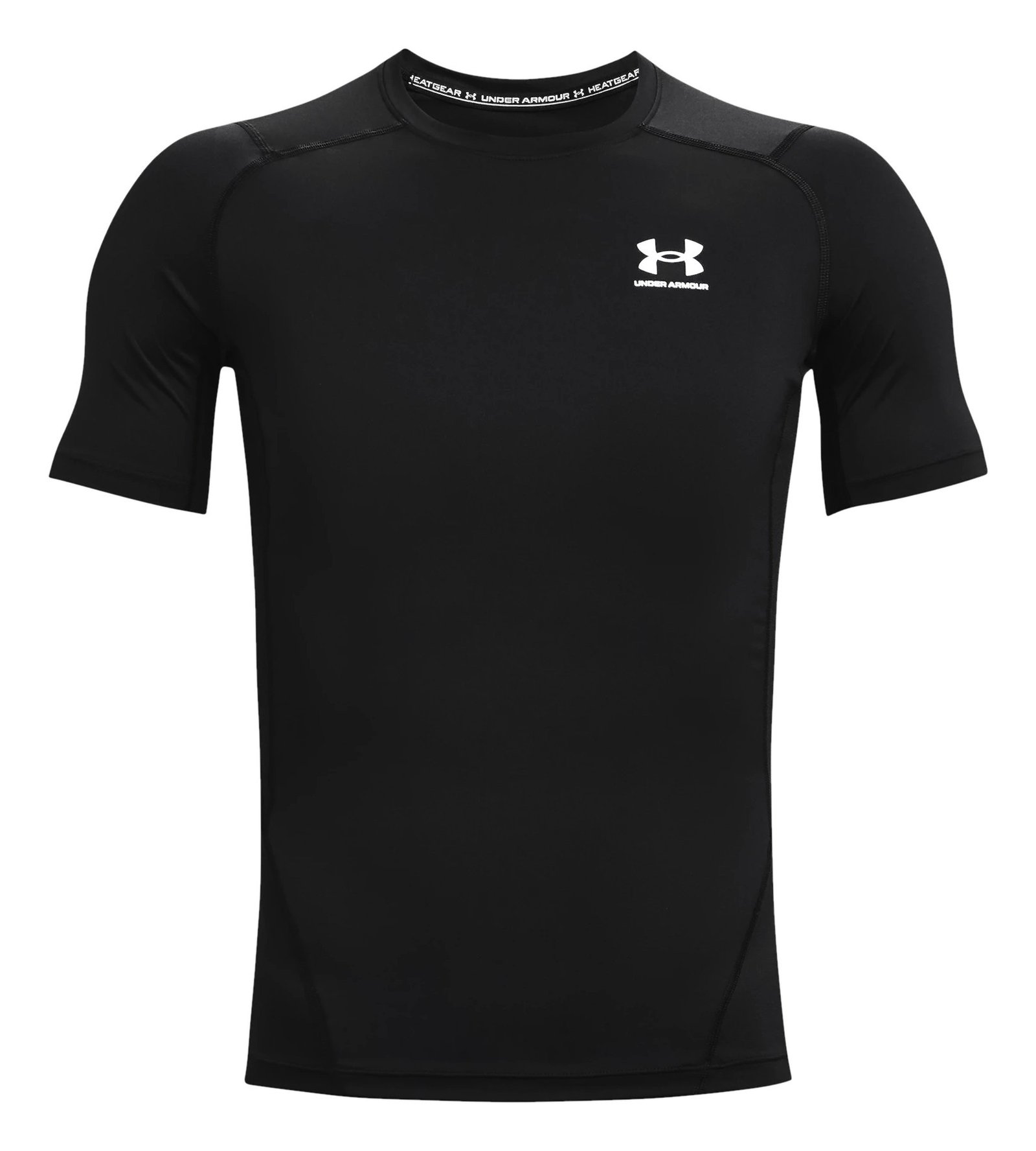 Under Armour HeatGear heren compressieshirt, zwart/wit