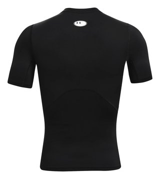 Under Armour HeatGear heren compressieshirt, zwart/wit