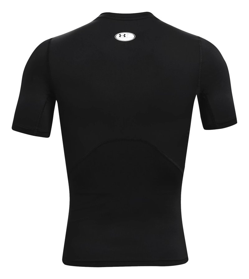 Under Armour HeatGear heren compressieshirt, zwart/wit