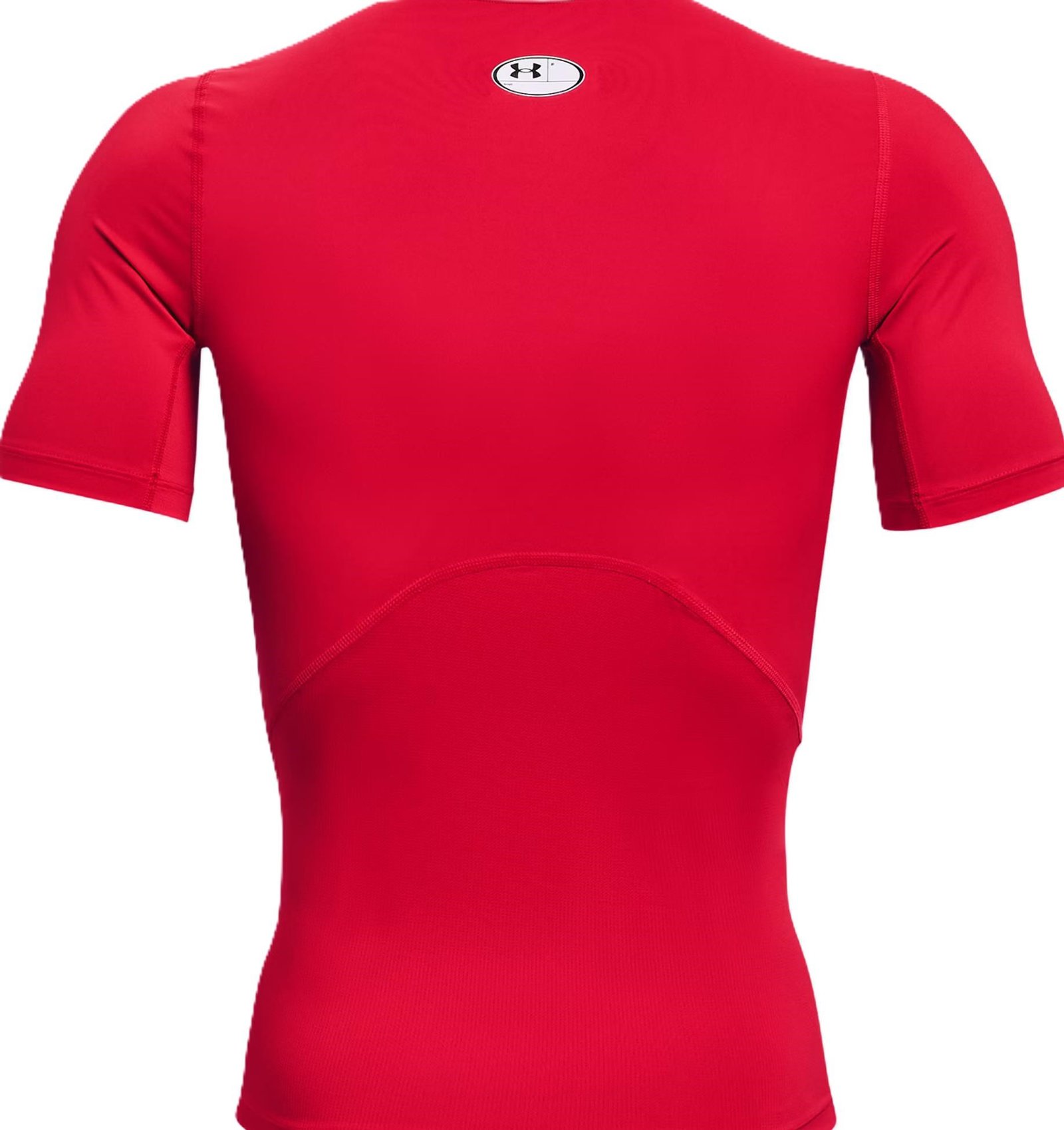 Under Armour HeatGear heren compressieshirt, rood/wit