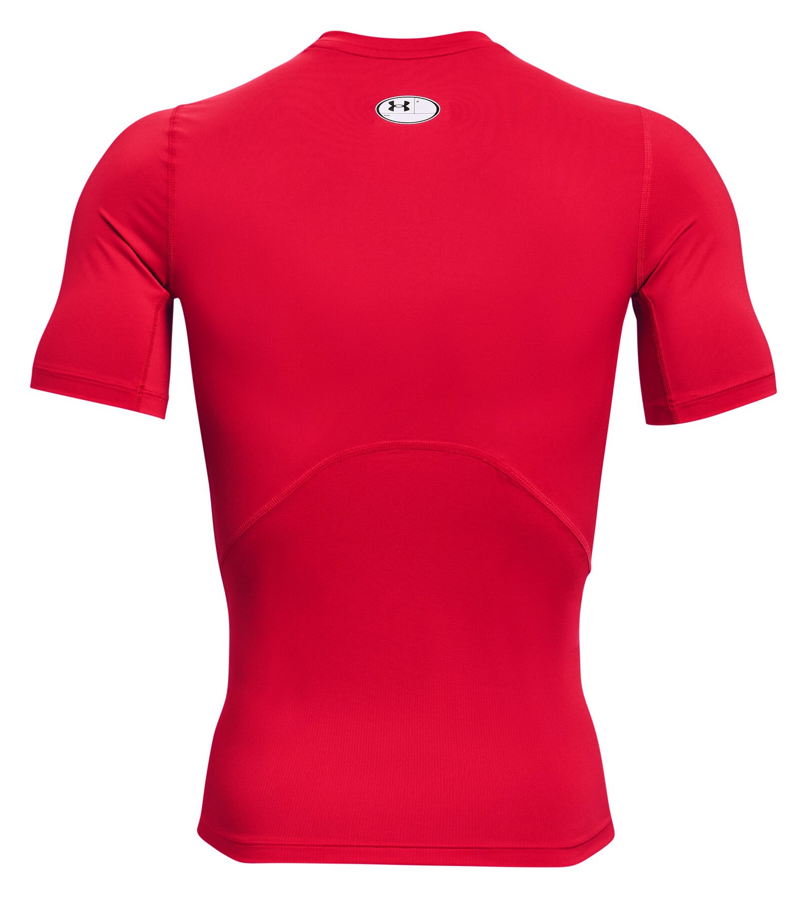 Under Armour HeatGear heren compressieshirt, rood/wit