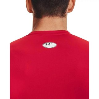 Under Armour HeatGear heren compressie shirt met lange mouwen, rood