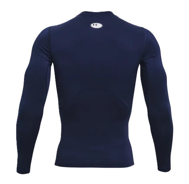 Under Armour HeatGear heren compressie shirt met lange mouwen, midnight navy