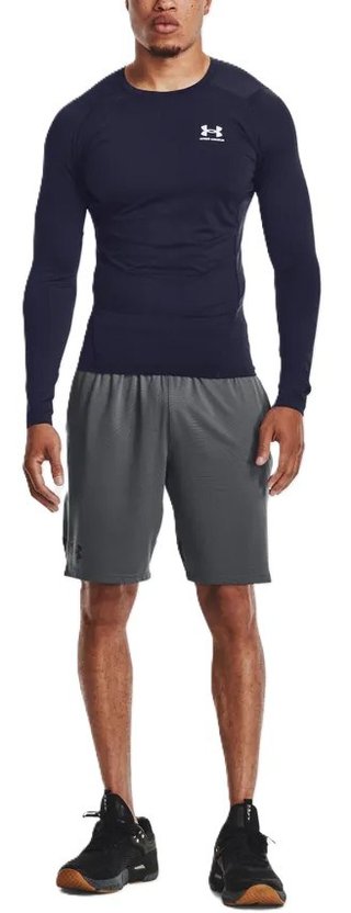 Under Armour HeatGear heren compressie shirt met lange mouwen, midnight navy