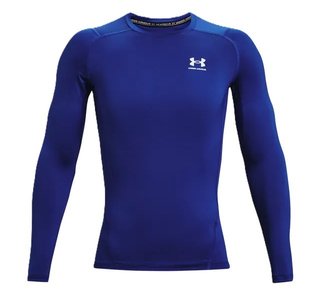 Under Armour HeatGear heren compressie shirt met lange mouwen, royal