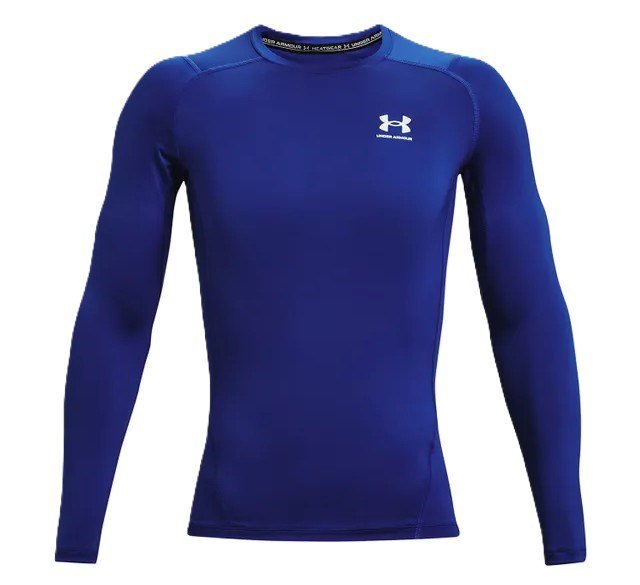 Under Armour HeatGear heren compressie shirt met lange mouwen, royal