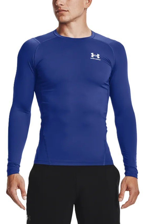 Under Armour HeatGear heren compressie shirt met lange mouwen, royal