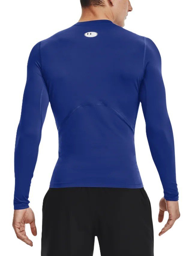 Under Armour HeatGear heren compressie shirt met lange mouwen, royal