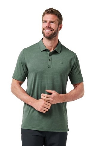 Travis Mathew The Heater heren polo, balsam green