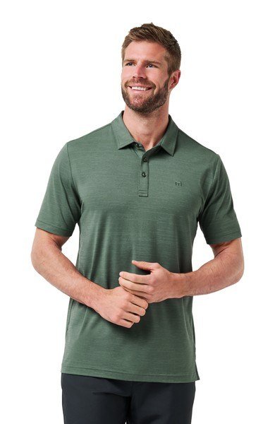 Travis Mathew The Heater heren polo, balsam green