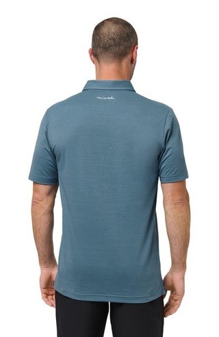 Travis Mathew The Heater heren polo, copen blue