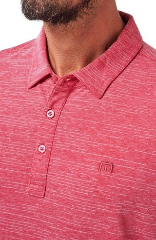 Travis Mathew The Heater heren polo, heather scooter