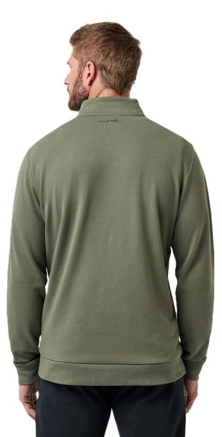 Travis Mathew Cloud Quarter Zip 2.0 heren pullover, dark olive
