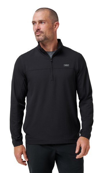Travis Mathew Wanderlust quarter zip heren jack, zwart