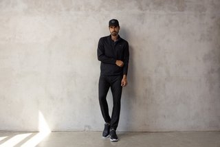 Travis Mathew Wanderlust quarter zip heren jack, zwart