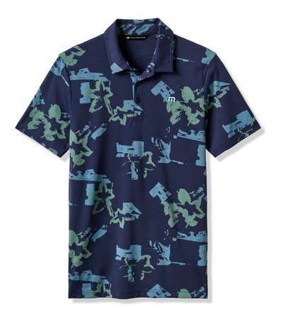 Travis Mathew Favorite Hello heren polo, total eclipse