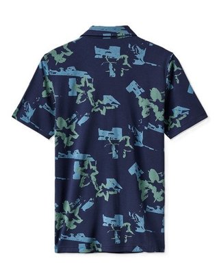 Travis Mathew Favorite Hello heren polo, total eclipse