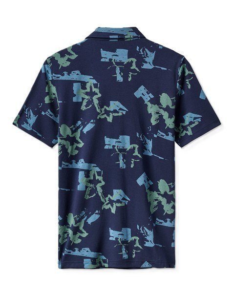 Travis Mathew Favorite Hello heren polo, total eclipse
