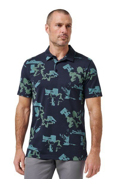 Travis Mathew Favorite Hello heren polo, total eclipse